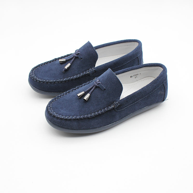 Toddlers boys suede leather tassles shoes boy rubber sole shoes kids shoes casual shoes