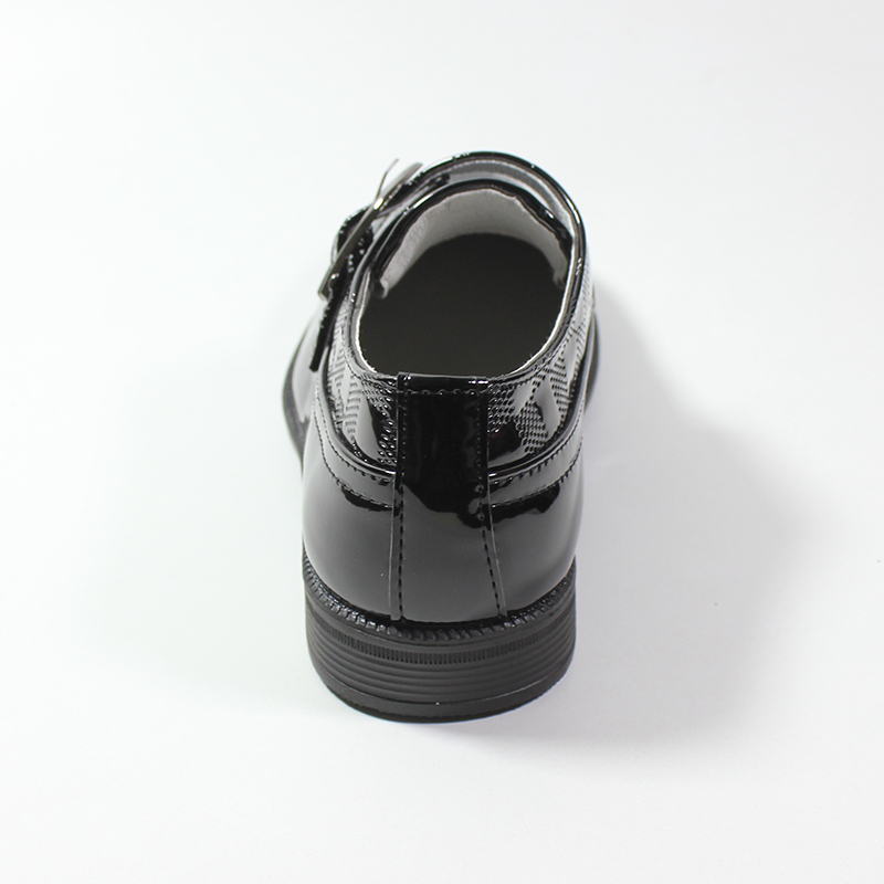 Boys Slip On Smart Fashion Buckle Shoes Boy&apos;s Dress Shoes Patent Leather Shoes For Children