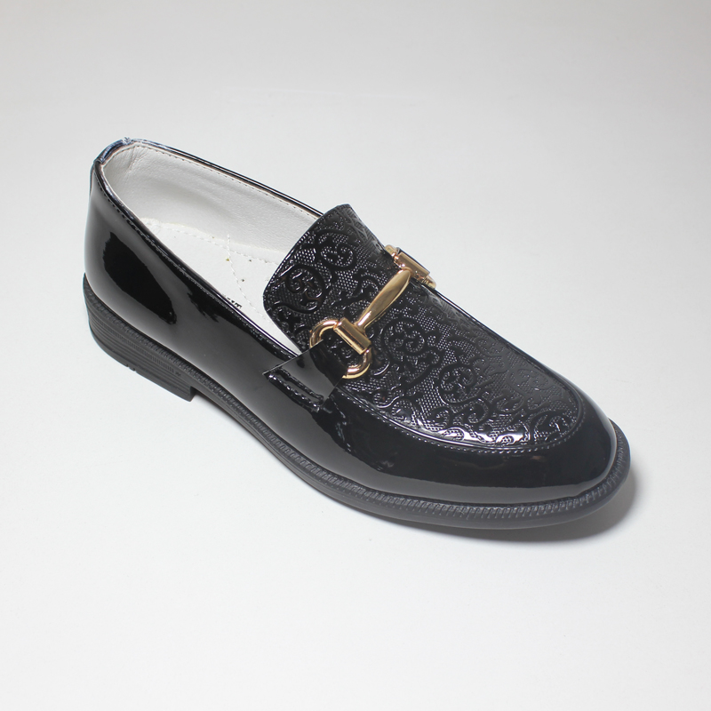 Boys Shoes Kids Formal Shoe For Party Wedding Black Patent Leather Performance Children Oxfords