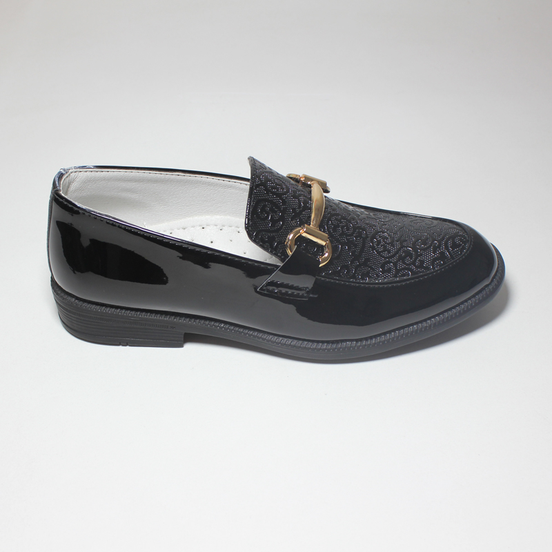 Boys Shoes Kids Formal Shoe For Party Wedding Black Patent Leather Performance Children Oxfords