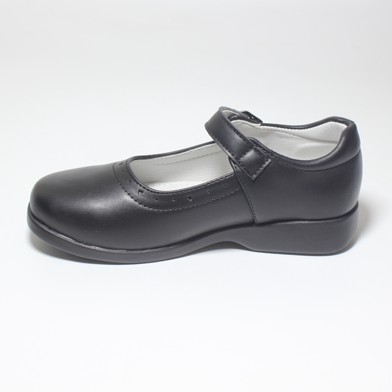Girl's Back To School Uniform Dress Shoes PU Leather Black Mary Jane Flats Lightweight Comfortable Party Shoe Toddler/Little Kid