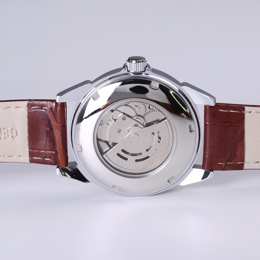 SEWOR Top Brand Fashion Design 4 Hands luxury Men Watches Leather Strap Automatic Mechanical Watch
