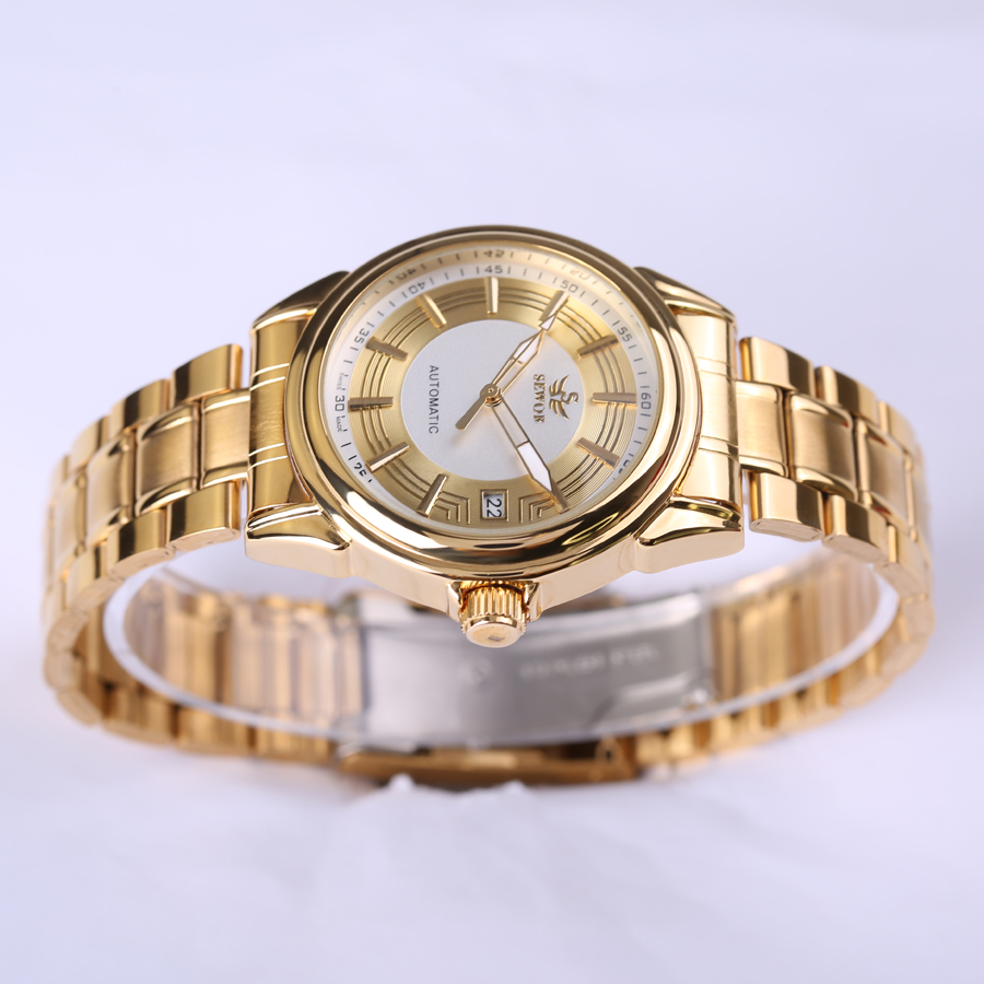 Men Automatic Mechanical Watch Full Steel Mens Watches Sports Military Wrist Watches Waterproof