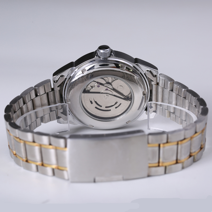 Men Automatic Mechanical Watch Full Steel Mens Watches Sports Military Wrist Watches Waterproof