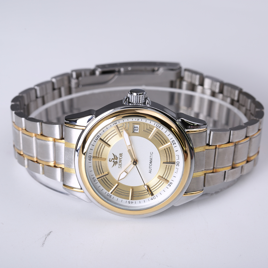 Men Automatic Mechanical Watch Full Steel Mens Watches Sports Military Wrist Watches Waterproof