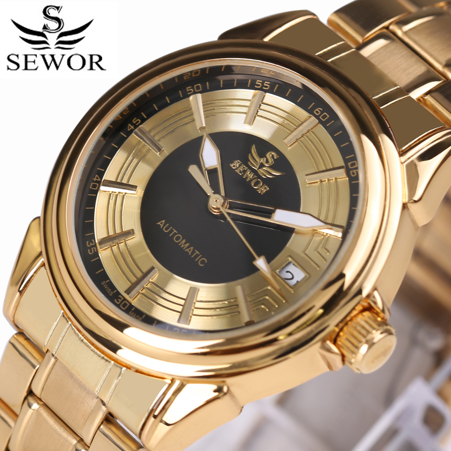 Men Automatic Mechanical Watch Full Steel Mens Watches Sports Military Wrist Watches Waterproof