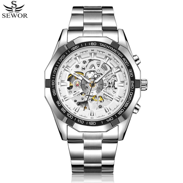 Watch Men Skeleton Automatic Mechanical Watch Gold Skeleton Vintage Man Watch