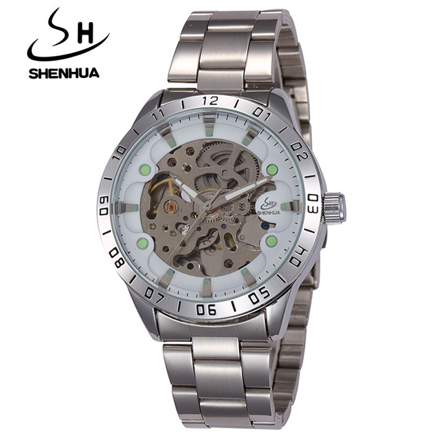 Retro Black Automatic Mechanical Skeleton Watches Men Waterproof Shockproof Sports Men Watches