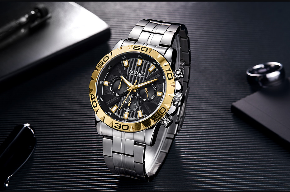 Watch Men Chronograph Quartz Business Mens Watches Top Brand Luxury Waterproof Wrist Watch