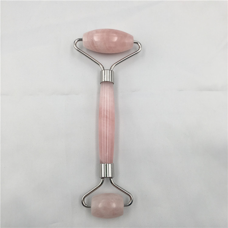 Rose Quartz Facial Massage Roller for Face Massage Anti-Aging, Anti-Wrinkle Beauty Skincare Tool