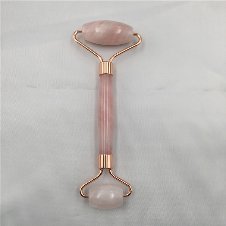 Rose Quartz Facial Massage Roller for Face Massage Anti-Aging, Anti-Wrinkle Beauty Skincare Tool