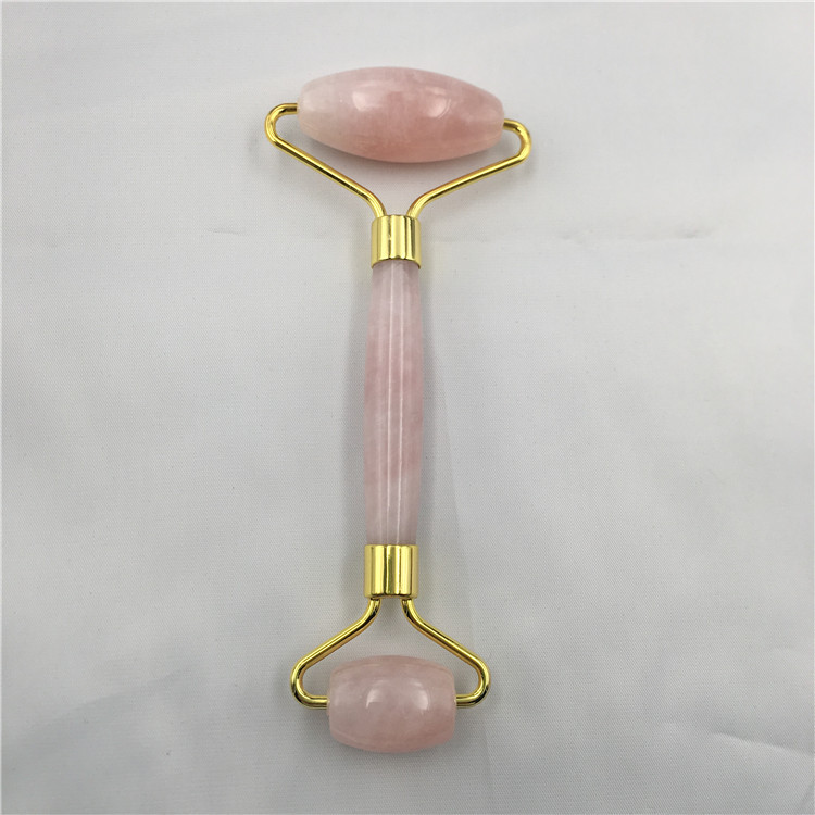 Rose Quartz Facial Massage Roller for Face Massage Anti-Aging, Anti-Wrinkle Beauty Skincare Tool