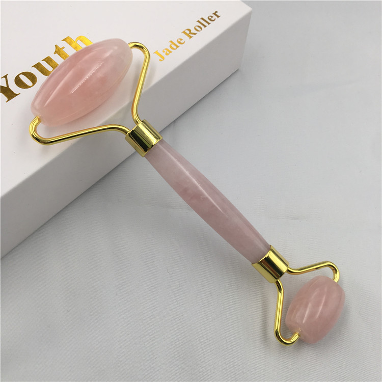 Rose Quartz Facial Massage Roller for Face Massage Anti-Aging, Anti-Wrinkle Beauty Skincare Tool