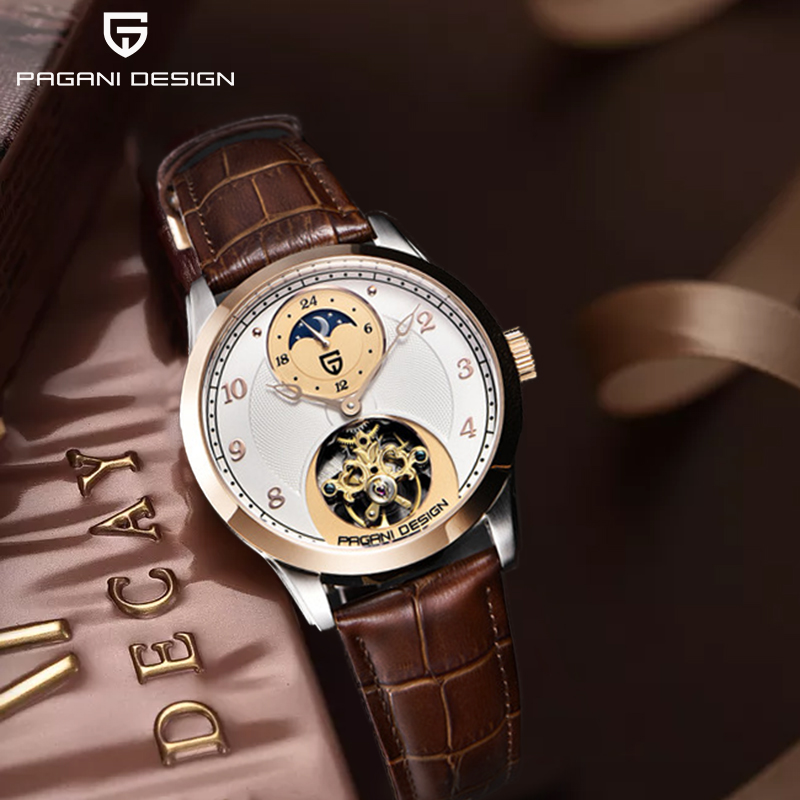 Mens Watches 2020 Luxury Mechanical Tourbillon Hand Wind Watch Men Sapphire Waterproof Watch