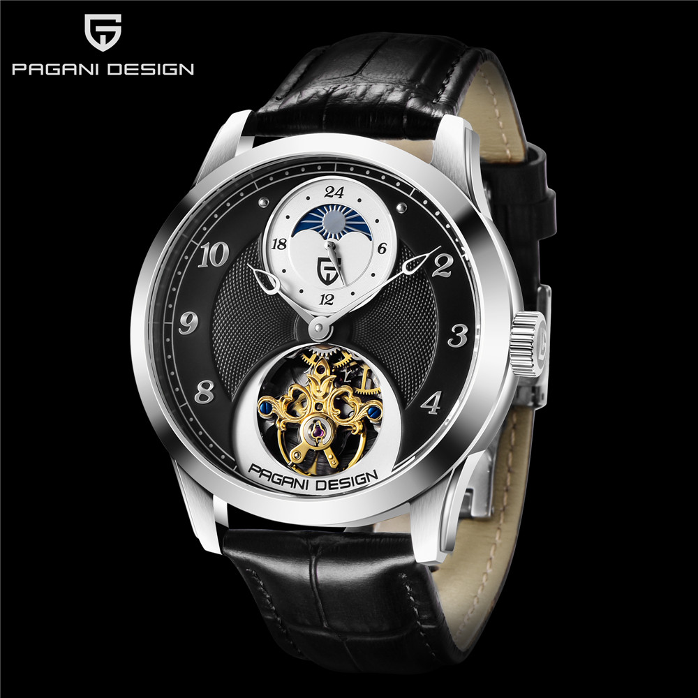 Mens Watches 2020 Luxury Mechanical Tourbillon Hand Wind Watch Men Sapphire Waterproof Watch