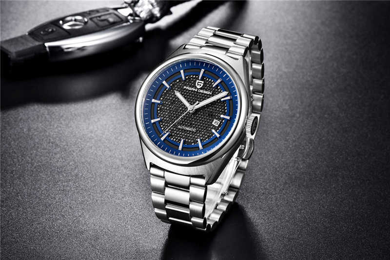 men's watches Luxury mechanical Watch fashion business stainless steel Automatic Date Clock