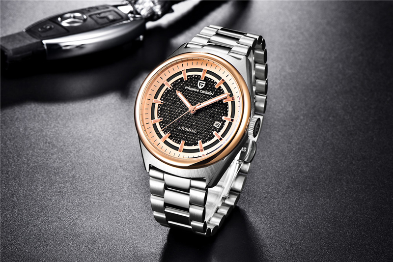 men's watches Luxury mechanical Watch fashion business stainless steel Automatic Date Clock