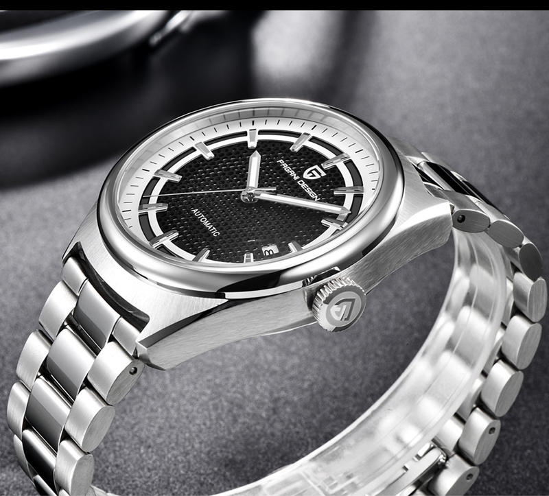 men's watches Luxury mechanical Watch fashion business stainless steel Automatic Date Clock