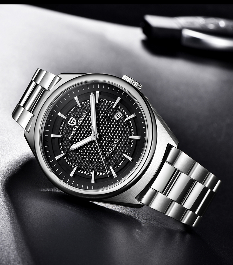 men's watches Luxury mechanical Watch fashion business stainless steel Automatic Date Clock