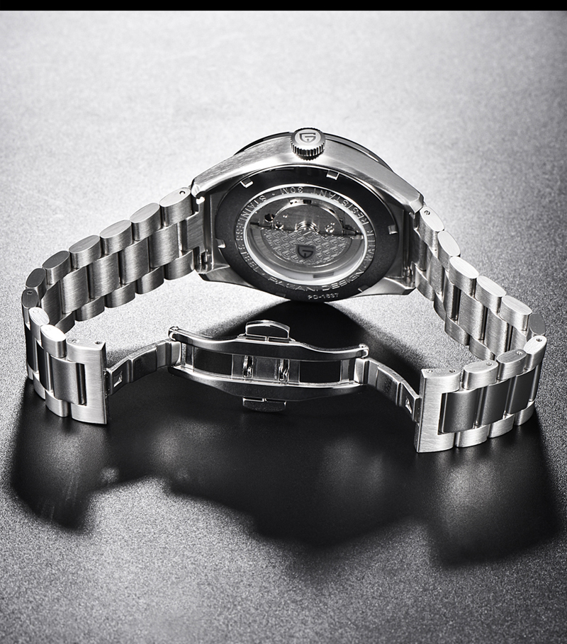 men's watches Luxury mechanical Watch fashion business stainless steel Automatic Date Clock
