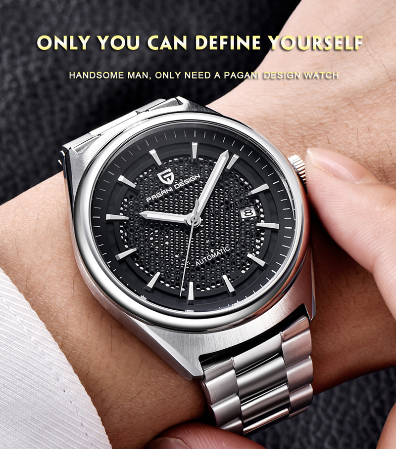 men's watches Luxury mechanical Watch fashion business stainless steel Automatic Date Clock