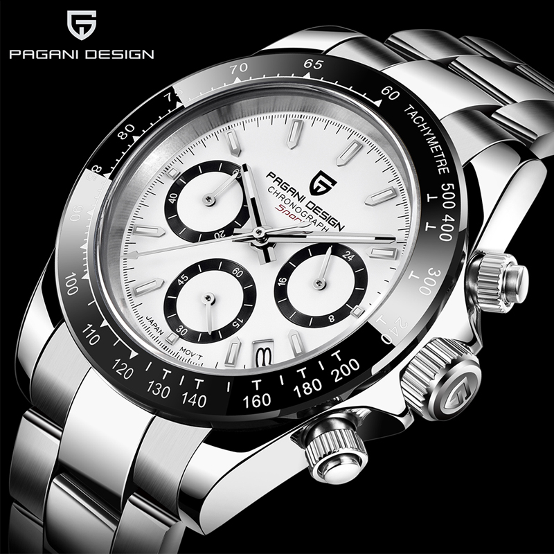 Chronograph Sports Watches Mens Luxury Brand Quartz 100M Waterproof Watch Relogio Masculino