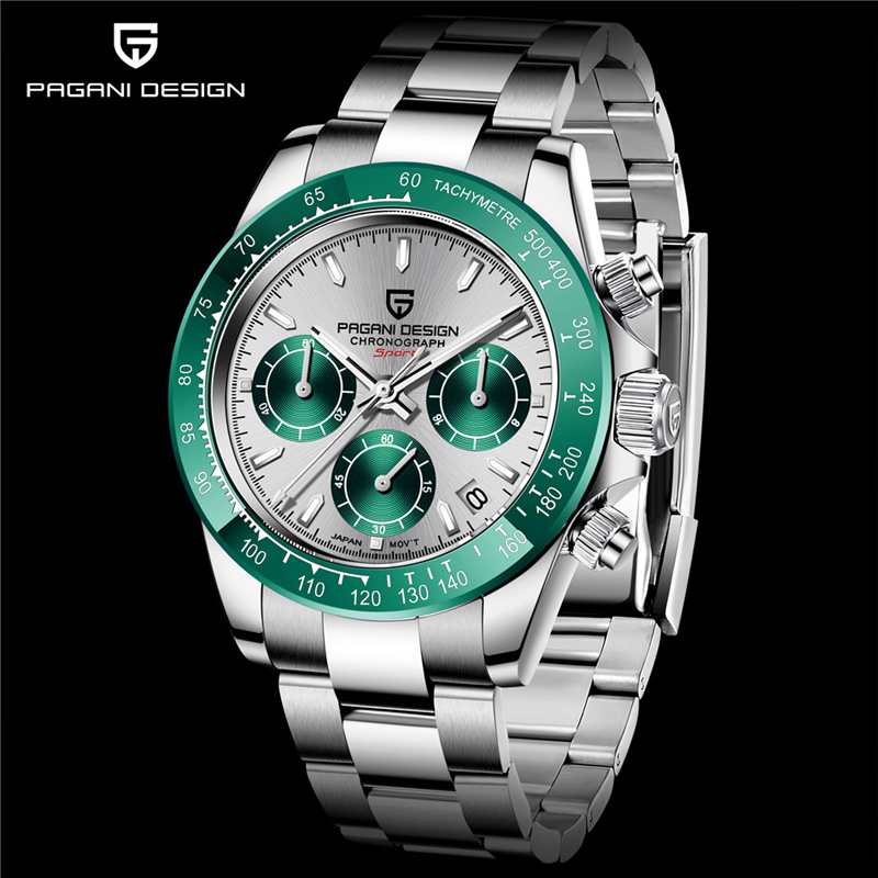 Chronograph Sports Watches Mens Luxury Brand Quartz 100M Waterproof Watch Relogio Masculino