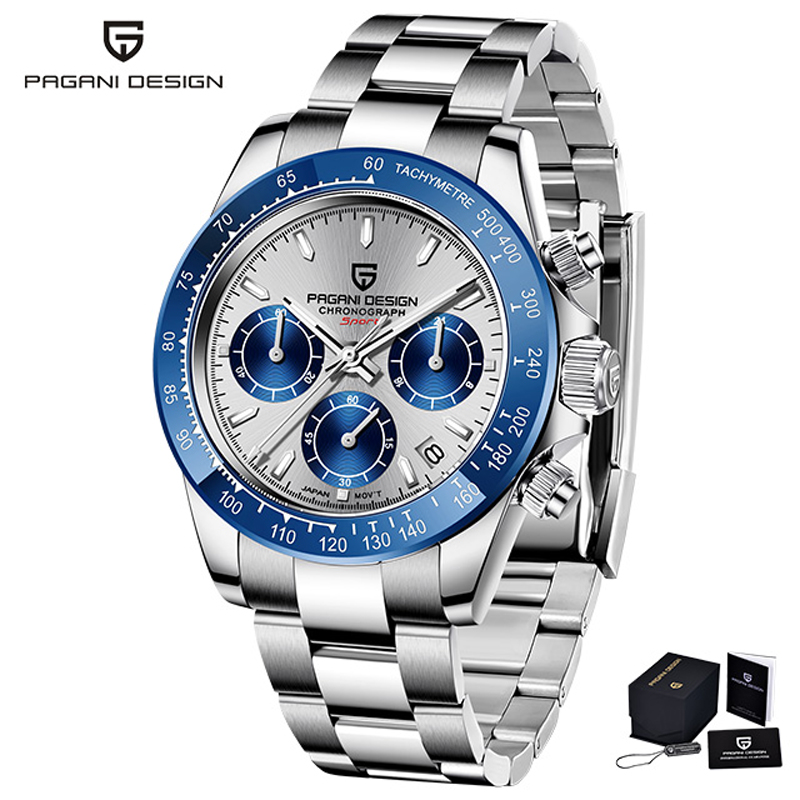 Chronograph Sports Watches Mens Luxury Brand Quartz 100M Waterproof Watch Relogio Masculino