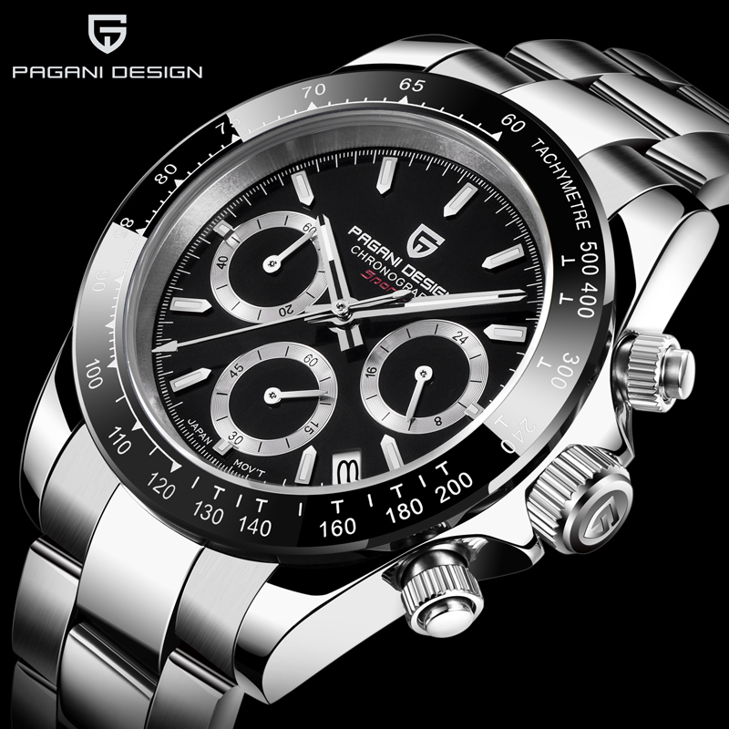 Chronograph Sports Watches Mens Luxury Brand Quartz 100M Waterproof Watch Relogio Masculino