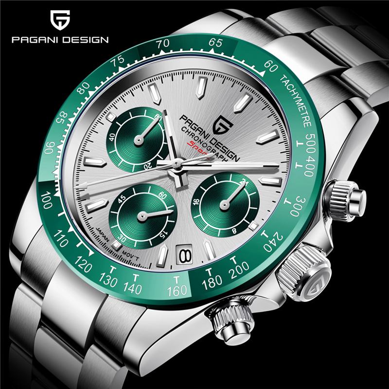 Chronograph Sports Watches Mens Luxury Brand Quartz 100M Waterproof Watch Relogio Masculino