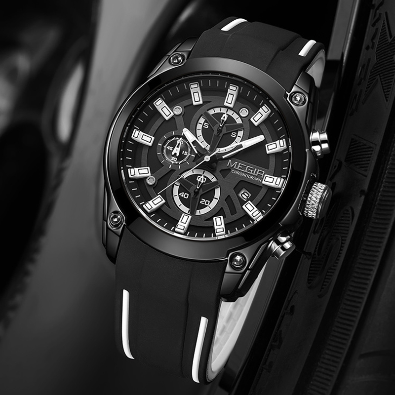 Sport Watches for Men Top Brand Luxury Chronograph Man Watch Military Quartz Clocks Luminous