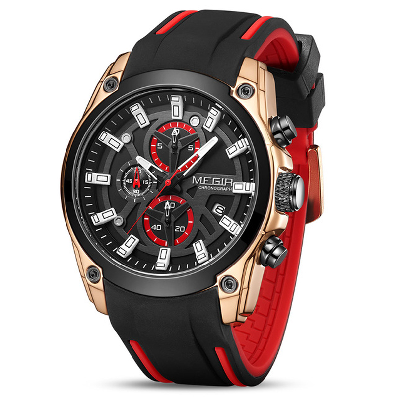 Sport Watches for Men Top Brand Luxury Chronograph Man Watch Military Quartz Clocks Luminous
