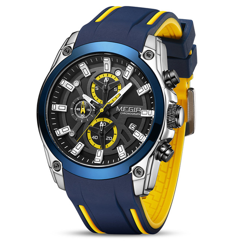 Sport Watches for Men Top Brand Luxury Chronograph Man Watch Military Quartz Clocks Luminous