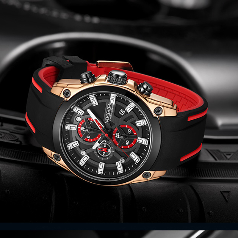 Sport Watches for Men Top Brand Luxury Chronograph Man Watch Military Quartz Clocks Luminous