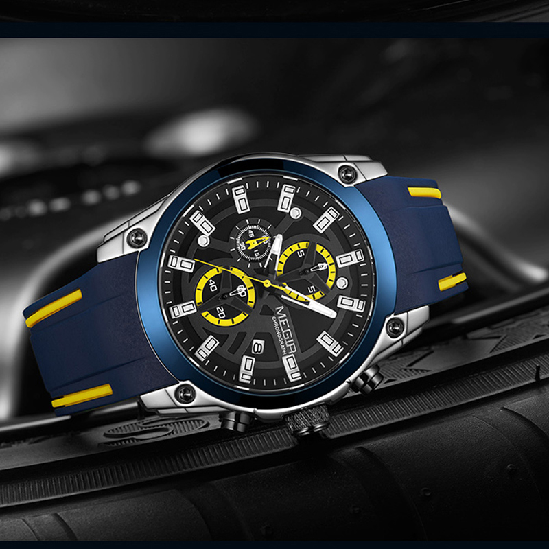 Sport Watches for Men Top Brand Luxury Chronograph Man Watch Military Quartz Clocks Luminous