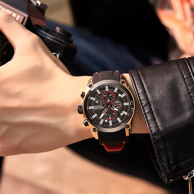 Sport Watches for Men Top Brand Luxury Chronograph Man Watch Military Quartz Clocks Luminous