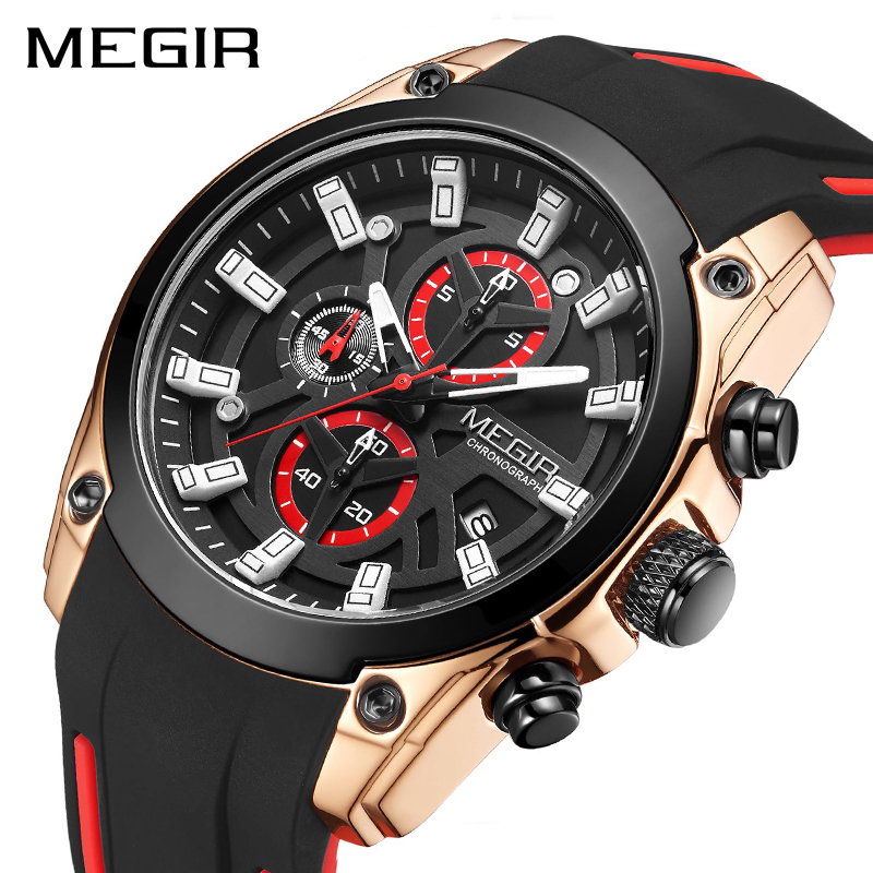 Sport Watches for Men Top Brand Luxury Chronograph Man Watch Military Quartz Clocks Luminous