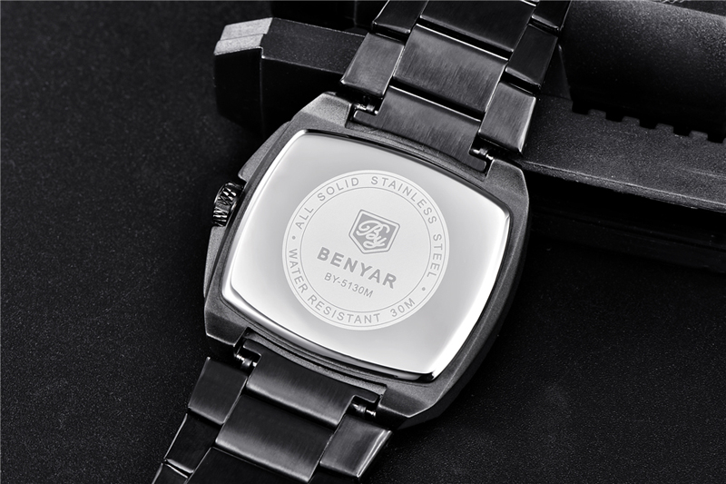 Men's Military Quartz Wrist Watch Top Luxury Waterproof Stainless Steel Watch Calendar Clock Man