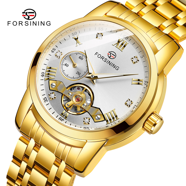 Man's Watch Luxury Brand New Arrival Mens Automatic Self-wind Wrist Watch Tourbillon Stainless Steel Strap Mechanical for Men Nice Gift Skeleton dial design Mechanical Hand Wind mechanical movement