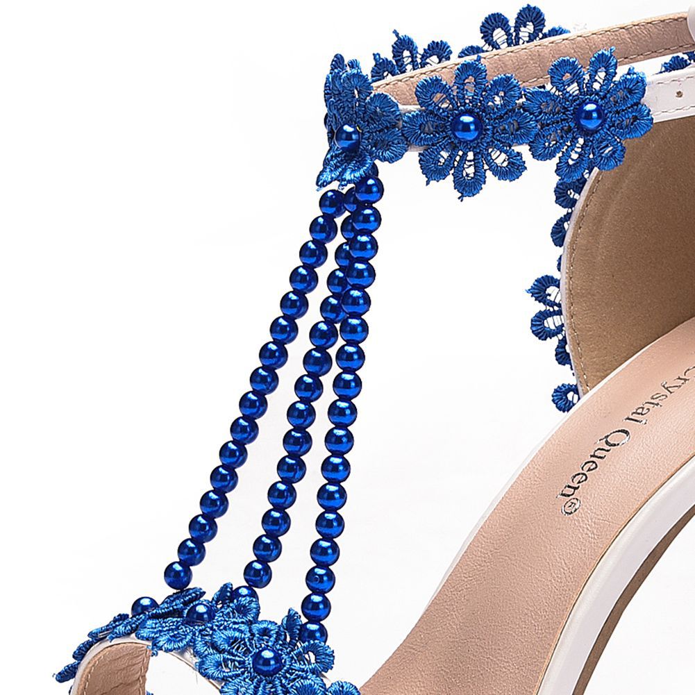 Women's slim stiletto fish mouth Roman open-toe sandals beaded sexy high-heeled wedding shoes 37