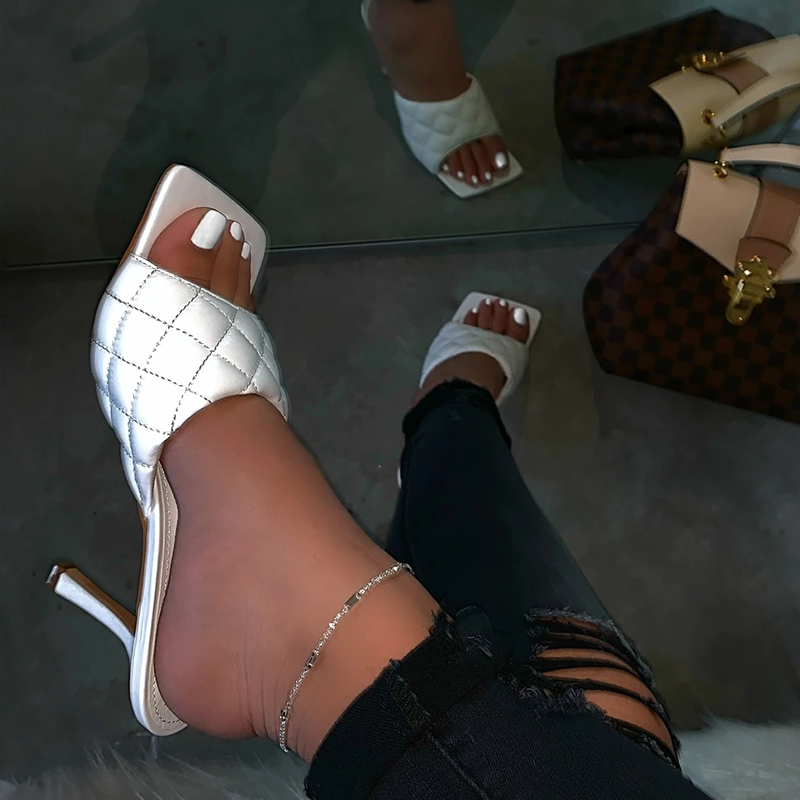 Usually one size larger women's open shoes   special soft and comfortable sliding women's shoes casugh heels / leather shoes (white / red / Blue / Black) size 39al sandals / hi
