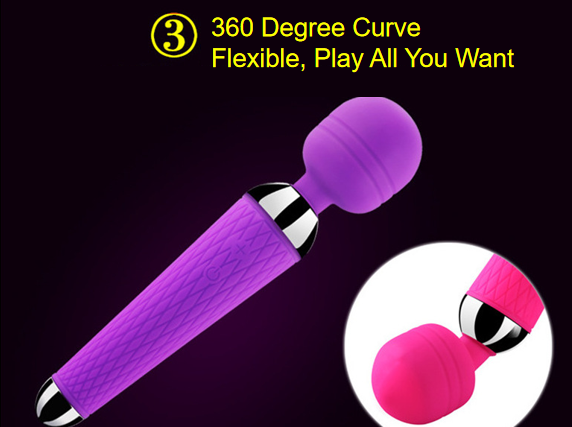 HW FANTASY AV sex toys 10 Vibrateing Frequency Modes Waterproof USB Charge Wand Massager Vibrators Sex Toys women