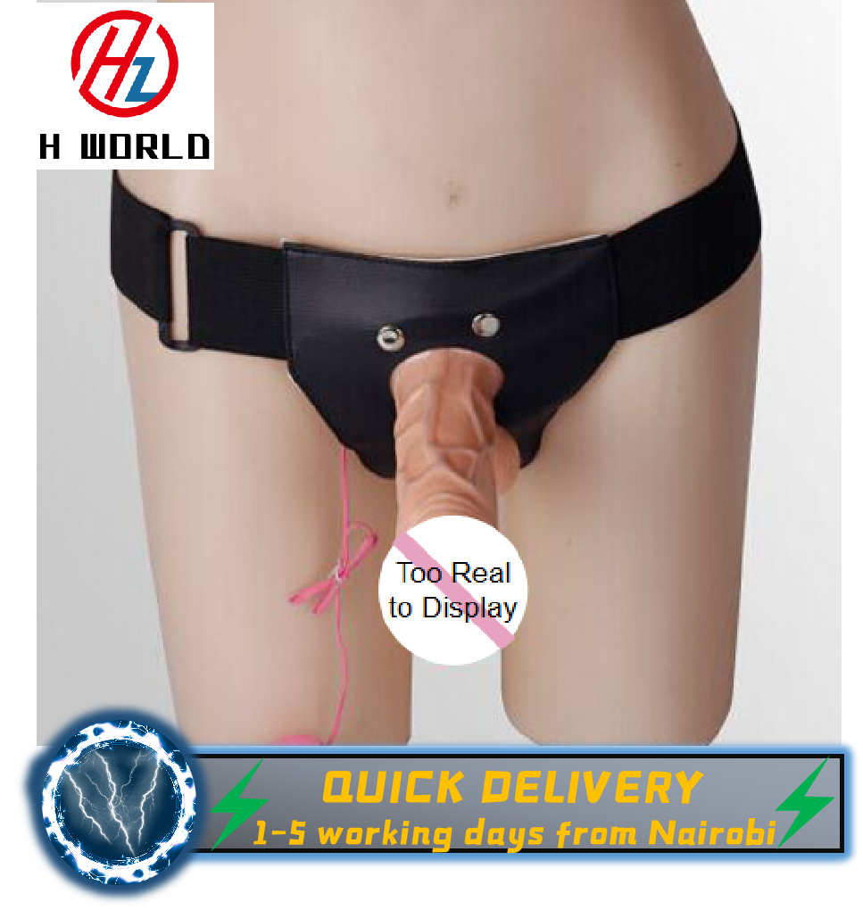 HW Large Electric Strap-on Dildo Sex Panties vibrator Waterproof Wearable Sexy Belt Harness adult Women Couples sex toys