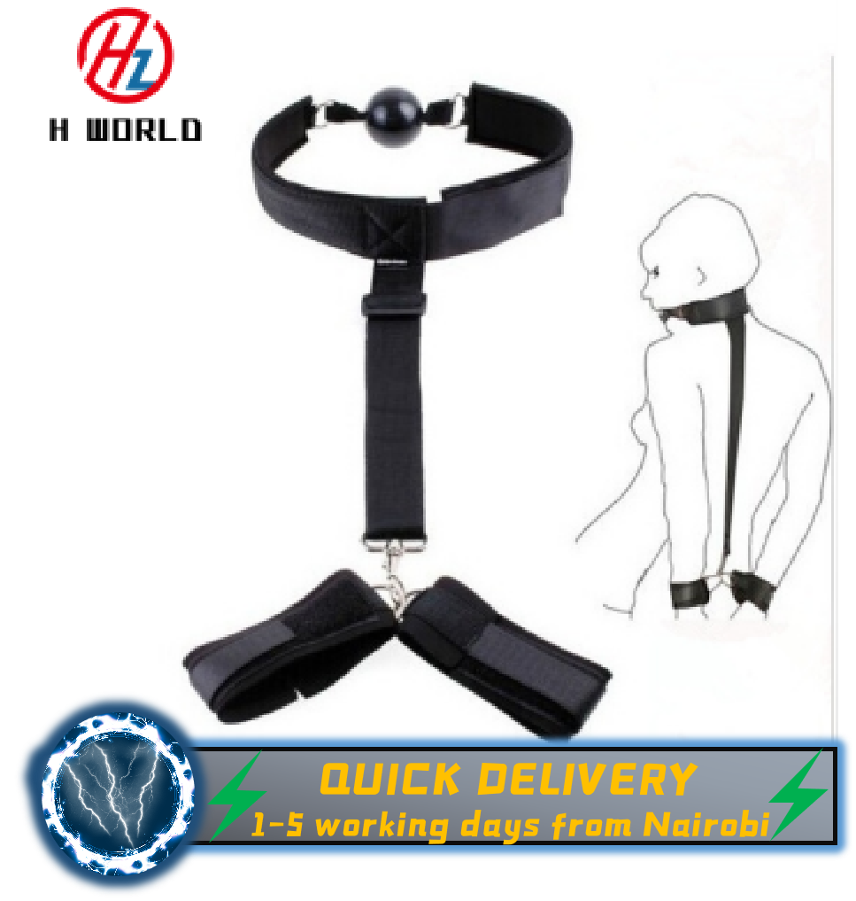 HW Unisex Sex Toy Self Bondage Nylon Handcuffs Restraint Set Adult BDSM Toy SM Game women sex toys