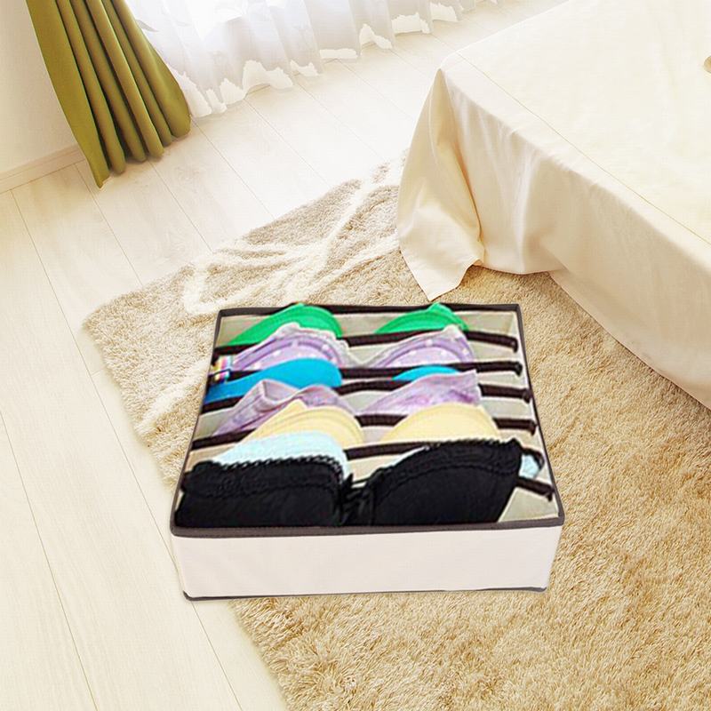 HW 4 PCS Underwear Bra Multi Organizer Storage Box Drawer Closet Organizers Boxes