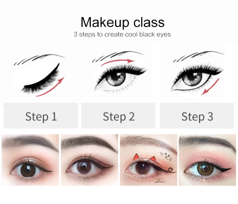 HW Liquid Waterproof Eyeliner Quickly Dry Eye Liner Makeup Smudge-Proof Long-last