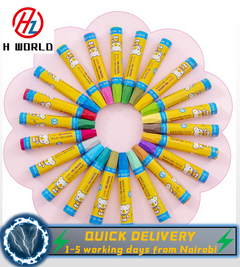 HW 12 Colors Non-Toxic wax Crayon Creative Graffiti Pens For Kids Painting Drawing 12 Colors 12 Pens