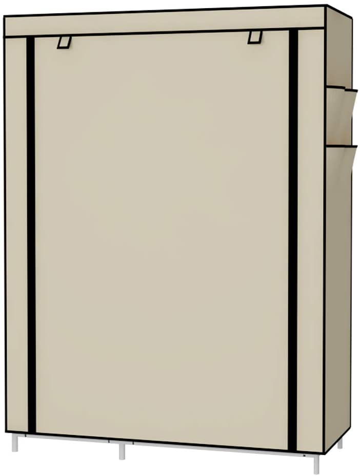 HW Closet Organizer Wardrobe Clothes Storage Shelves, Non-Woven Fabric Cover 41.3 x17.7 x66.9 inches