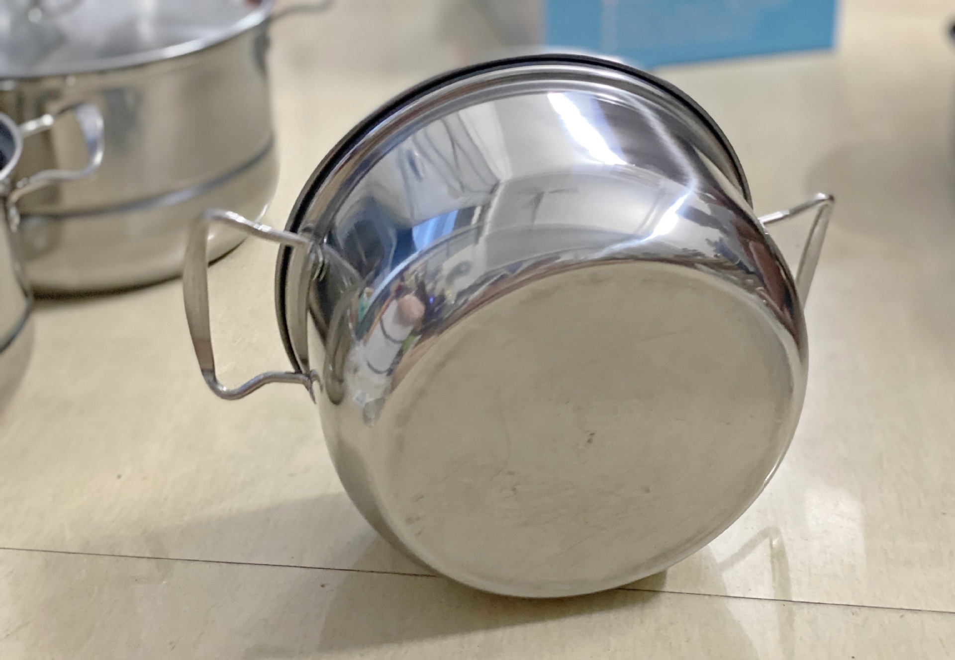 HW Stainless Steel 065MM Extra Thick 12 Pieces Set 16-18-20-22-24CM Pot Steamer Slice Sets Pots Lid Pan