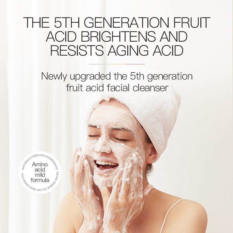 HW ANFANY Fruit acid facial cleanser weak acid Skin care suitable for most skins used for facial cleaning